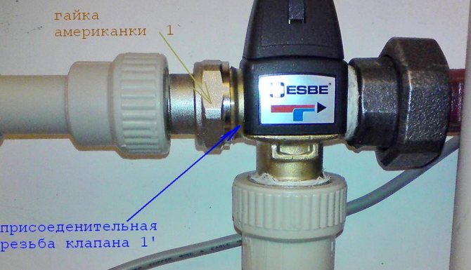 Клапан Esbe, интегриран в отоплителната система