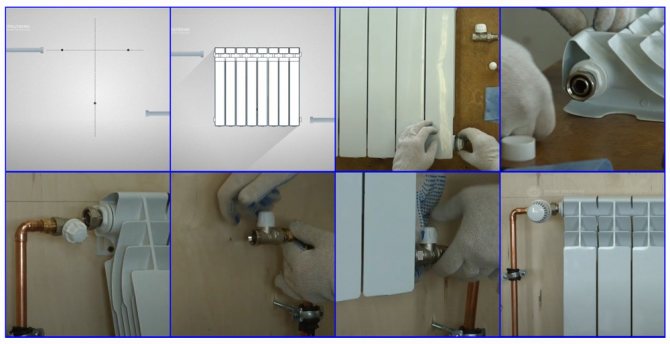 Les principales étapes de la connexion des radiateurs de chauffage bimétalliques