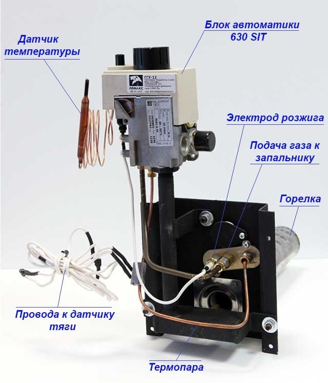 Устройство за подаване на газ в устройства Lemax