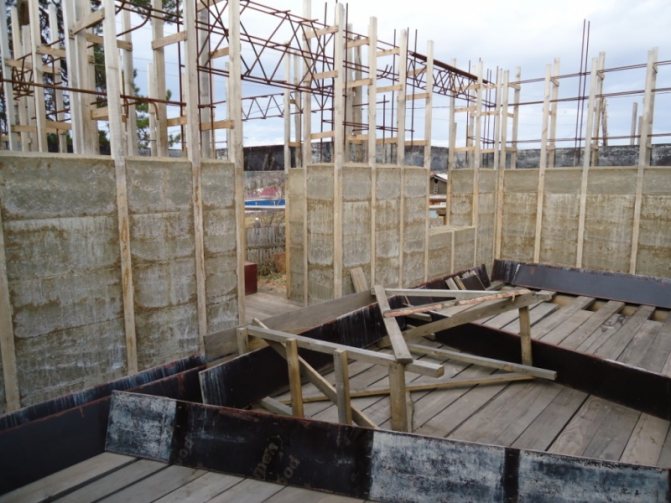 construction de murs en béton de sciure de bois