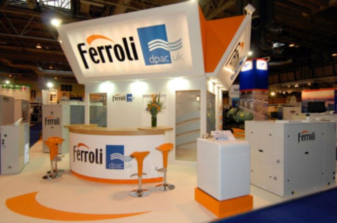 Stand d'exposition Ferroli